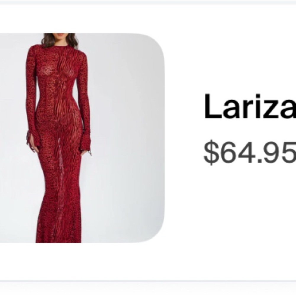 Red Lace Women Dress